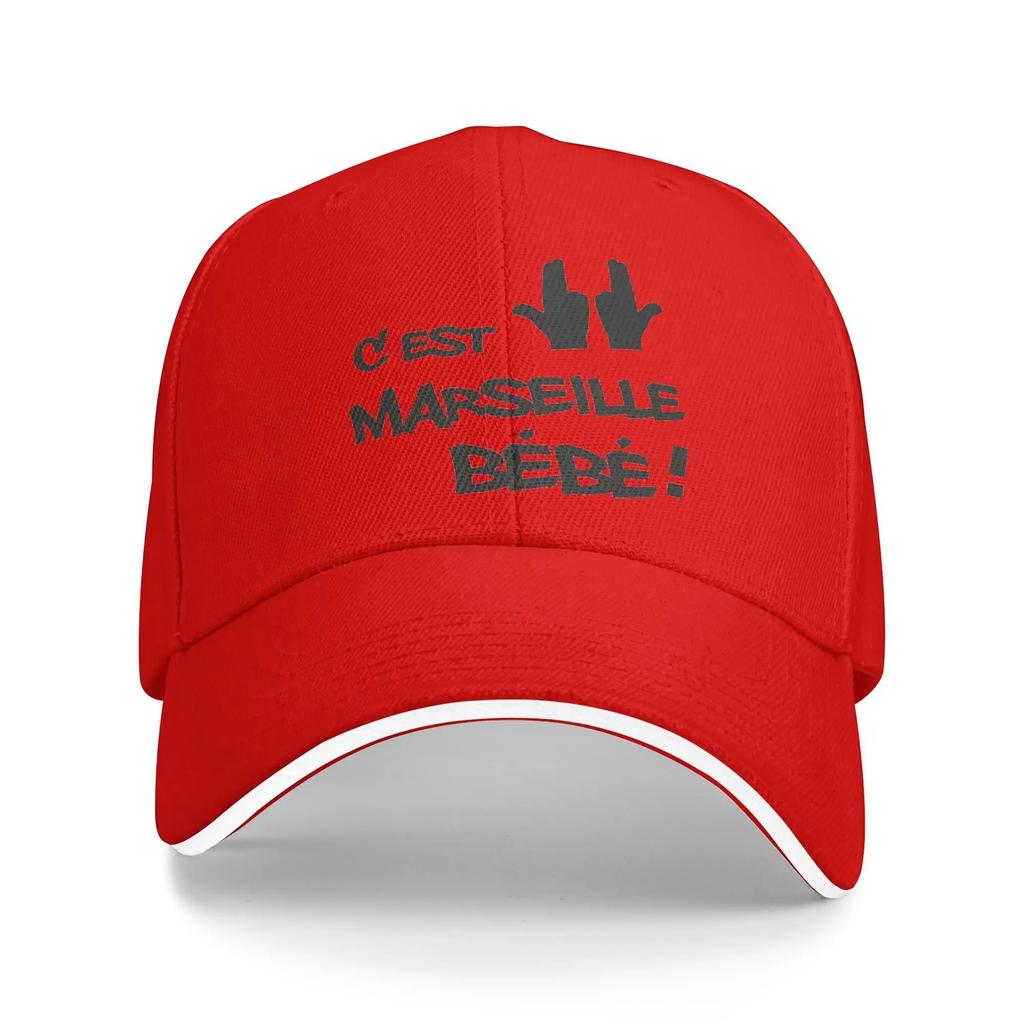 aC'est Pas La Capitale C'est Marseill Bébé Jul Baseball Caps Casual JUL Sandwich Caps Men Women Breathable Sun Hat Sport