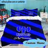 Custom Name 3PCS Al FC Crest Bedding Set Including 1pc Duvet Cover And 2pcs Pillowcases for Bedroom, Dormitory Gift Home Decor