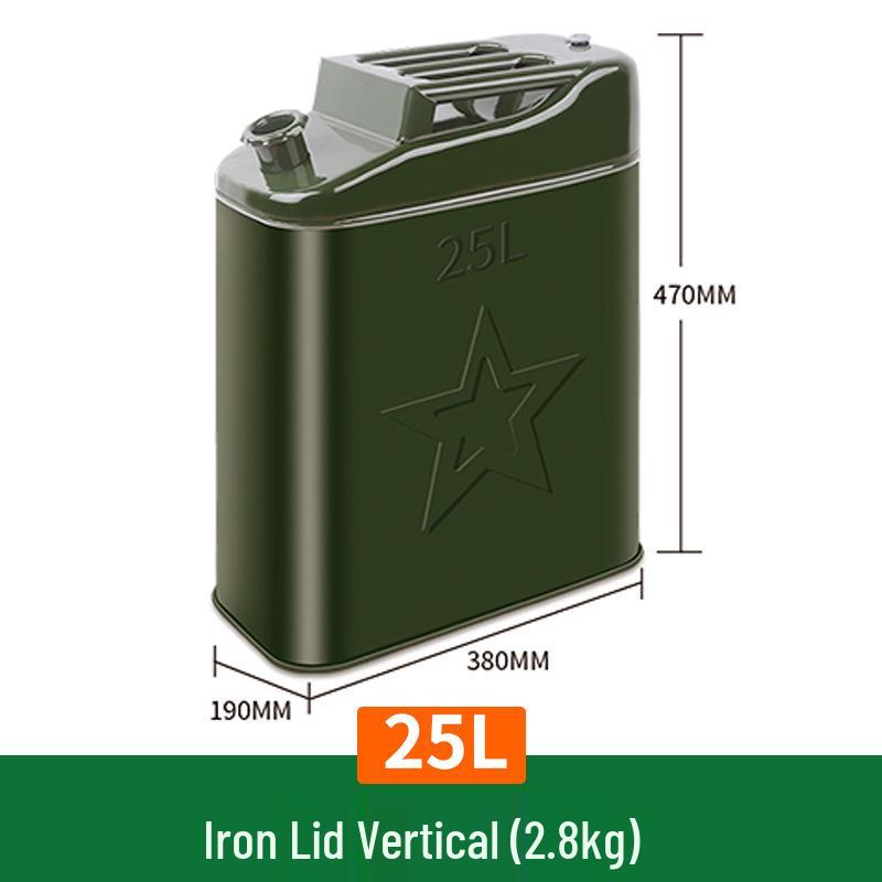 Tinplate Metal Gasoline Can 10L/20L/30L Square Fuel Tank Iron Drum for Car Diesel