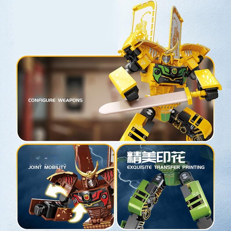 Transforming Toy I Cream Warrior Model Boy Educational Toy Children's Robot Warrior I Cream Pretend Play