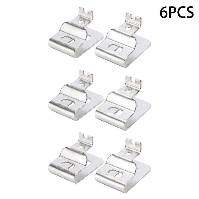 6/12/18Pcs Replacement Belt Clip Hook Manganese Steel Drill Tool Clips Hook Kit With Screws Hang Buckle