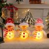 Plastic Christmas Luminous Snowman Decor Transparent Xmas Tree Decoration  Holiday Party Decoration