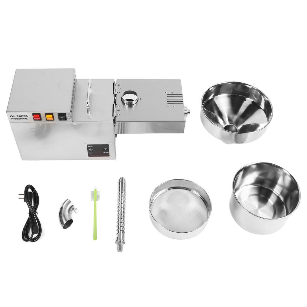 Automatic Oil Press Machine Intelligent Temperature Control Stainless Steel Electric Extractor Oil