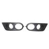2PCS Matte Black Car Fog Light Cover Grill Frame Surrounds Air Duct Front Bumper Fog Lamp Hoods Grilles For BMW E46 M3