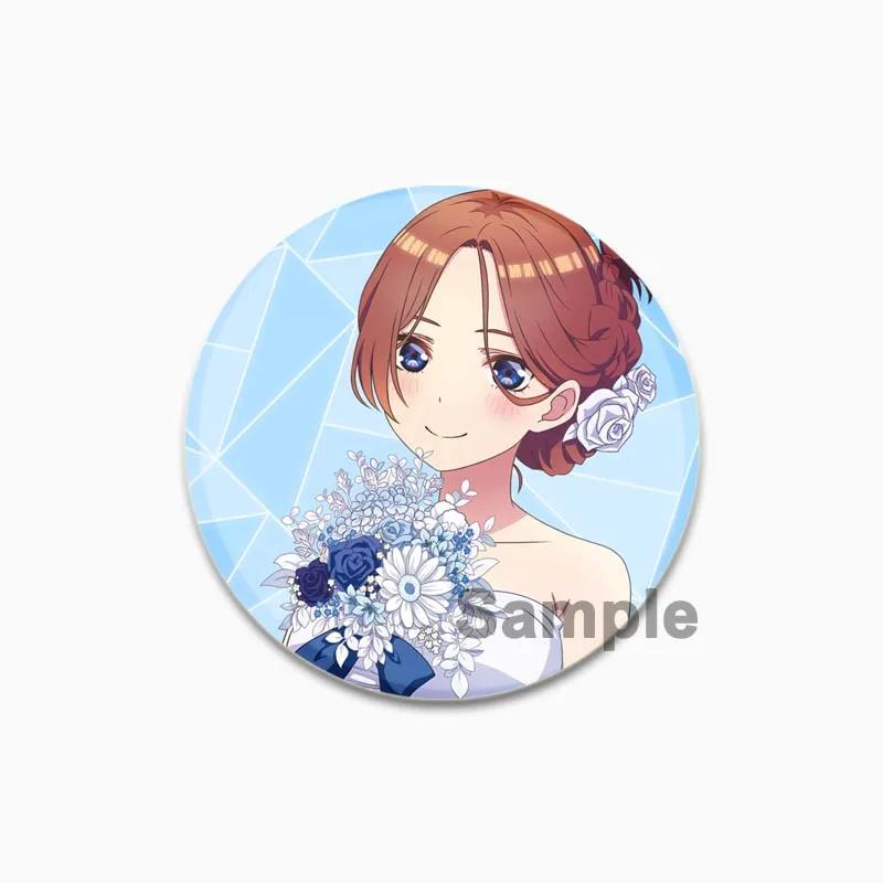 32/44/58mm The Quintessential Quintuplets Pin Broche feito à mão para roupas Desenho animado Cosplay Emblema Mochila Decoração Jóias Presente infantil