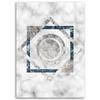 Canvas print, Squares and circles - marble