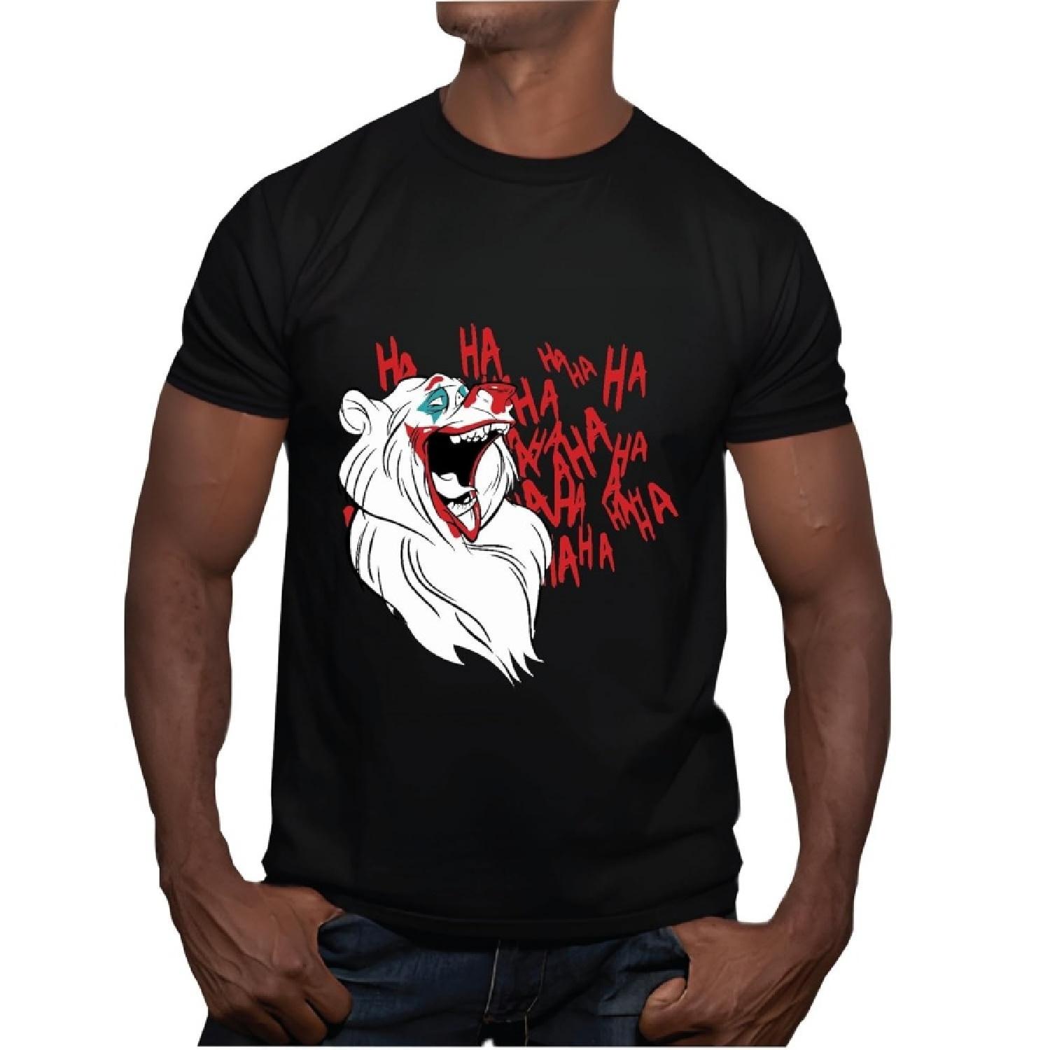 

A polar bear with its face painted like a clown for Polar Bear lovers Men Women Black Multicolor T shirt XXXXXL різнокольоровий