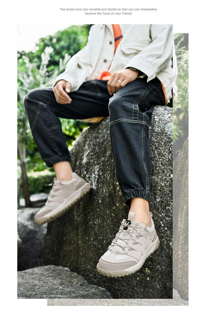 Women's & Men's Lightweight No-Tie Non-Slip Hiking Shoes for Spring/Autumn