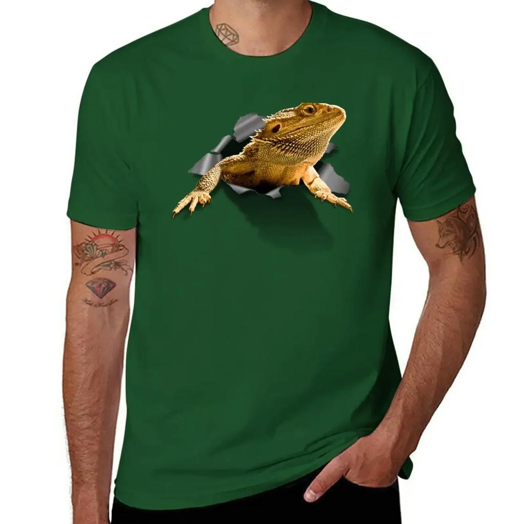 Rippen Lizard T-Shirt Quick Drying Summer Clothes Fruit of the Loom Mens T Shirts
