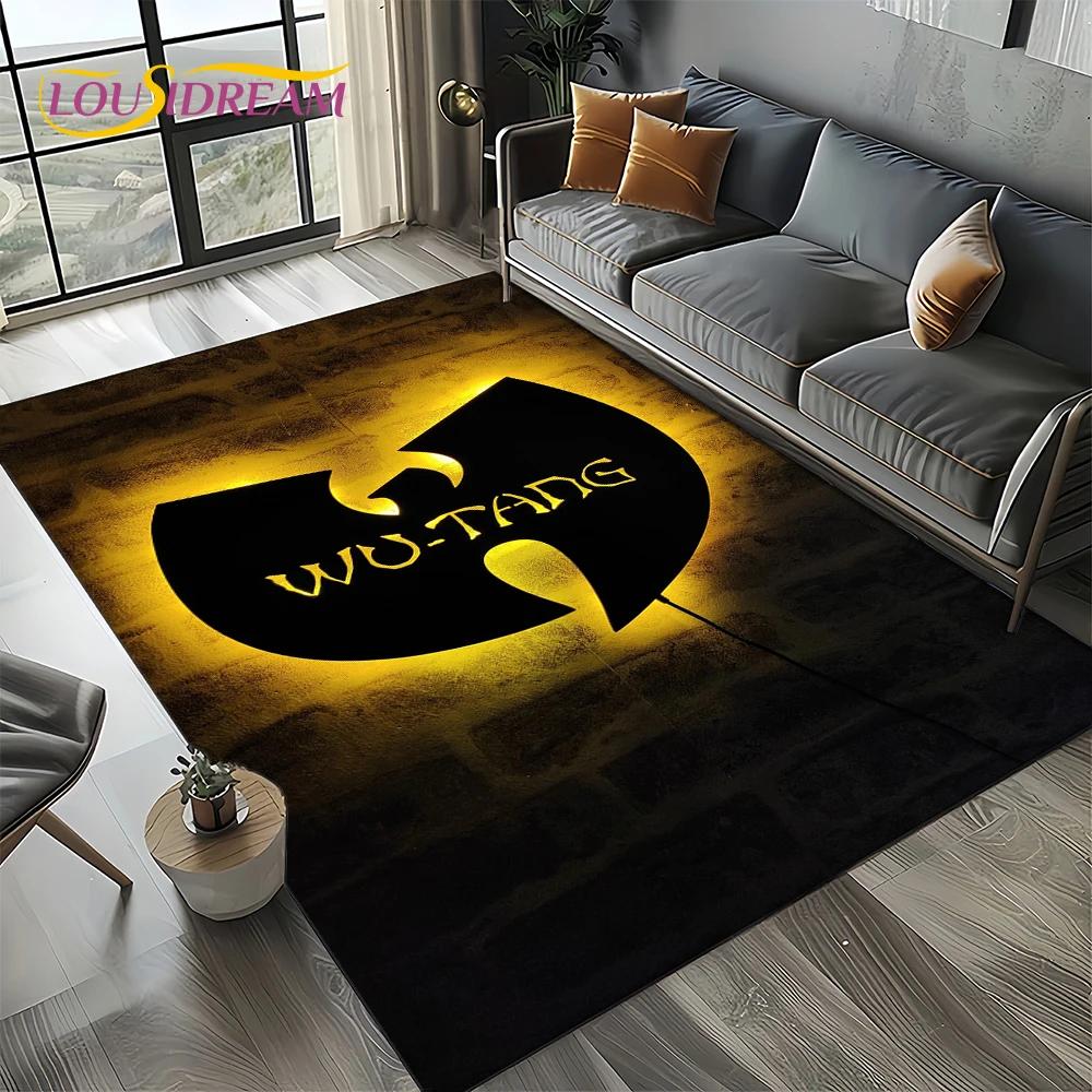 3D Wu T-TANG Clans Hip Hop Sign Rap Carpet Rug for Bedroom Living Room Home Sofa Decoration,Children Play Large Decor Floor Mat