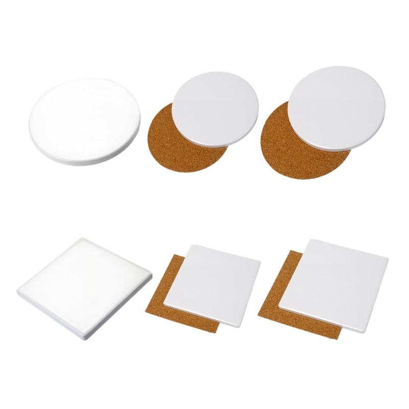 DIY Painting Coaster Cup Holders for Drinks Ceramic Car Coaster Car Product Round Sublimation Coaster Car Coaster