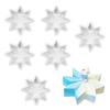 Silicone Snowflake Cake Baking Molds Practical Snowflake Mousses Molds Portable Dessert Mould for Family Gatherings
