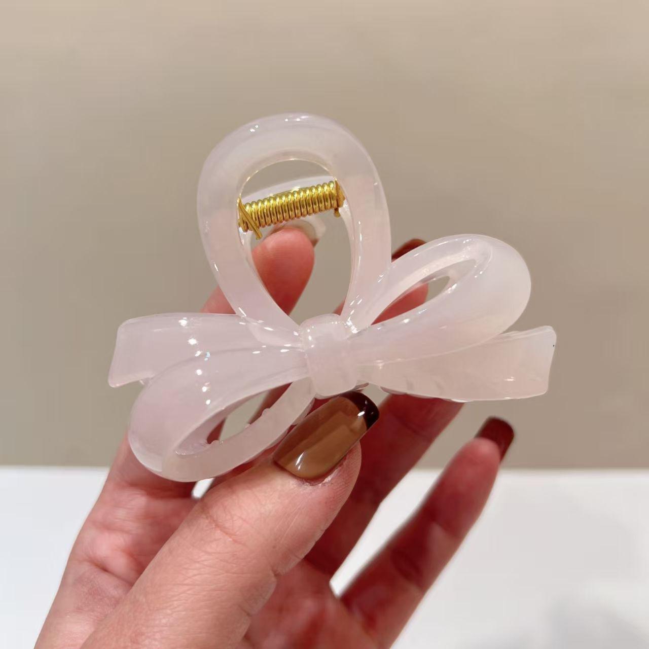 

Зажим для волос «Акула» с большим бантом класса люкс для причесок в европейском и американском стиле