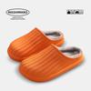 Waterproof Non-Slip Cotton Slippers for Outdoor & Indoor Use, Unisex, Warm for Autumn & Winter.