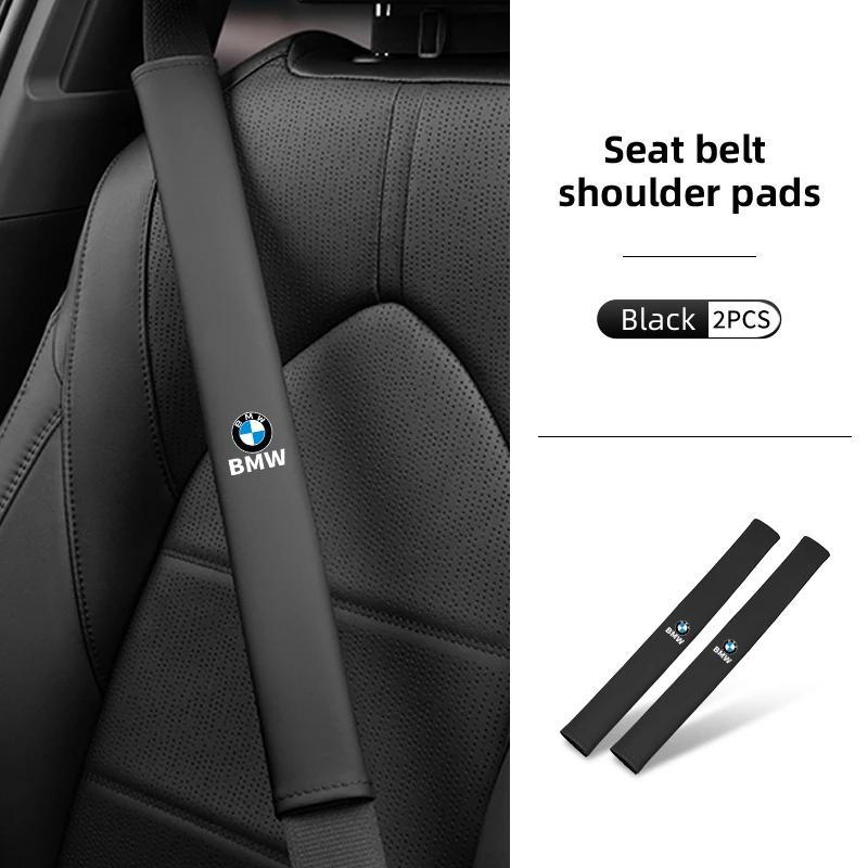 2025 Hot Car Seat Belt Shoulder Pad Extended Leather Safety Belt Protection Cover For BMW E90 E60 E46 E39 F30 F10 E87 X3 X4 X5 G