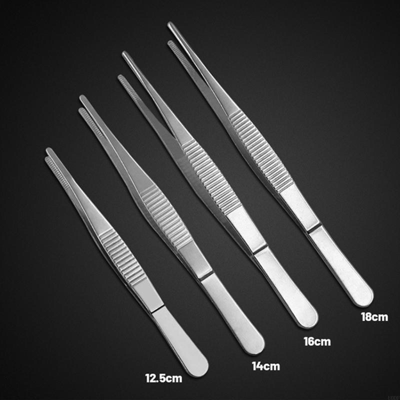   Stainless Steel Tweezers All-purpose Forceps Professional Tweezers Tongs