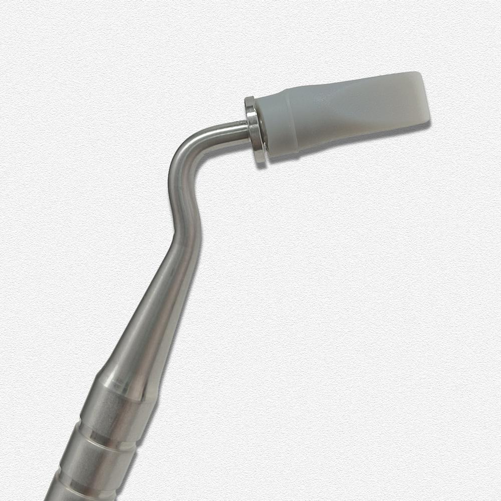 1 set de pensule din rășină dentară, mâner din oțel inoxidabil, modelare, cap moale din silicon, instrumente adezive pentru ciment compozit din porțelan