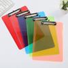 A4 Clear Colored Plastic Scale Clipboard Student Writing Board Artist Paint Pad Copying Plate Office School Folder Clip Mat Gift