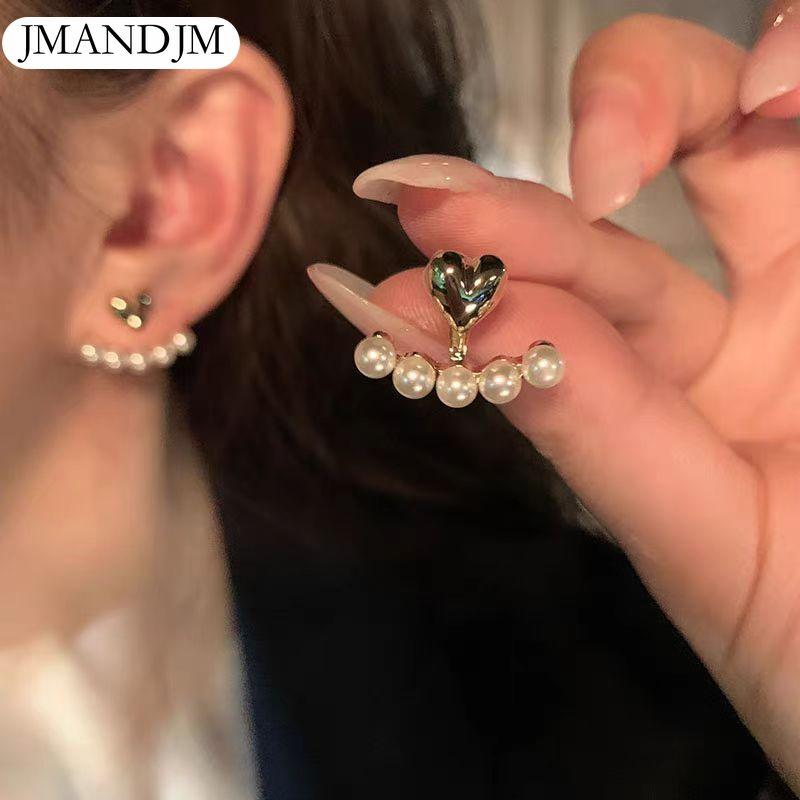 Orecchini coreani in metallo gioielli alla moda orecchino geometrico di cristallo dolce dolce e fresco per gioielli di moda per ragazze da donna