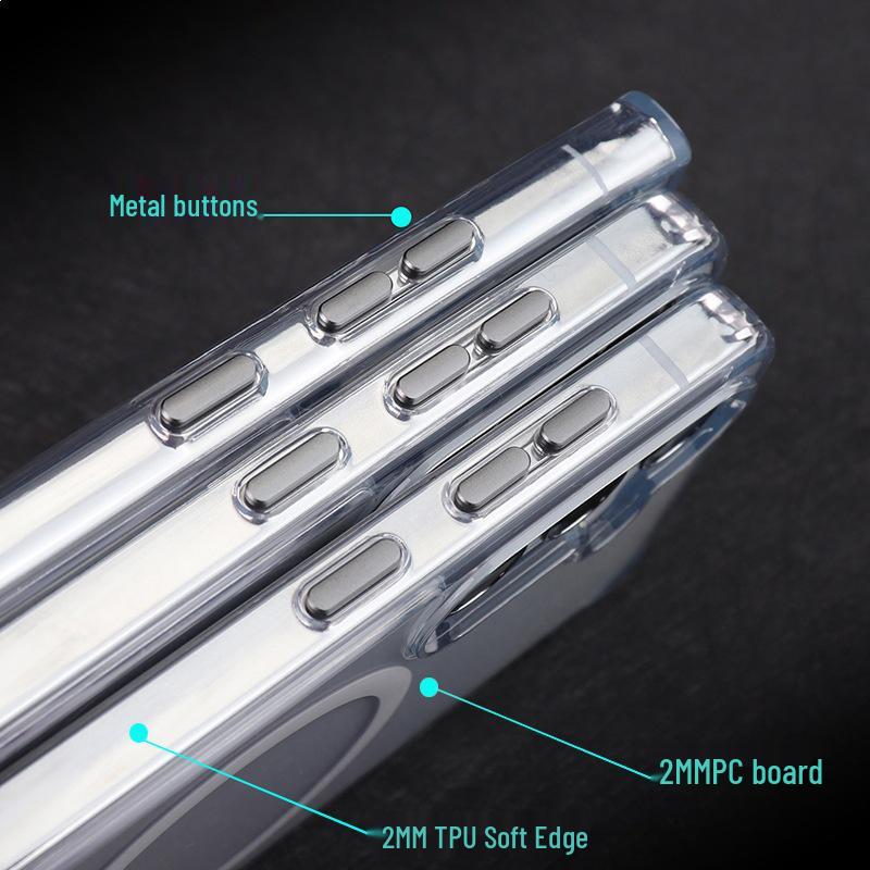 Samsung S26 Clear Ultra Skin-Feel Magnetic Drop-Proof Protective Phone Case