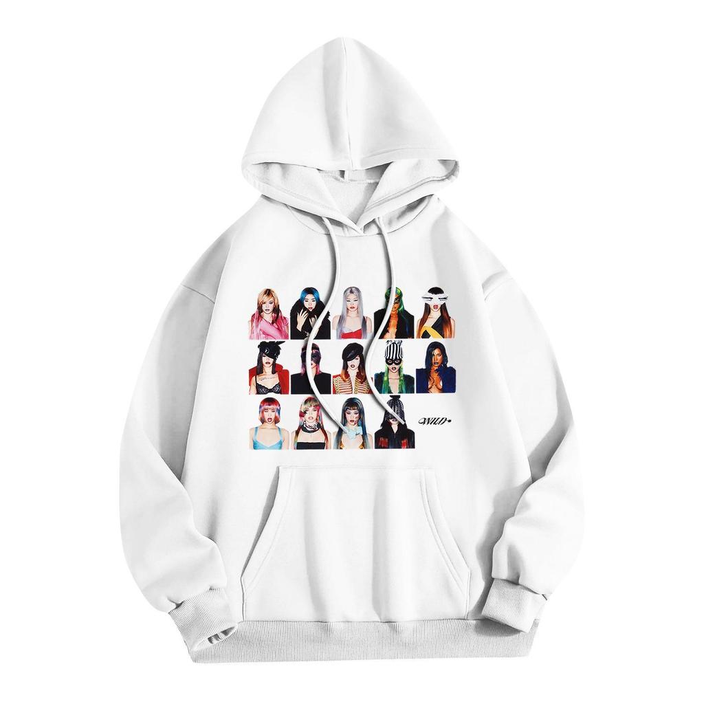 Unisex Lightweight Long Sleeve Hooded Pullover Sweatshirt with Print for Everyday Casual Wear