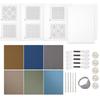 Embroidery Thread Needle Embroidery Pattern Transfer Paper Set for Craft Project Clothing Making