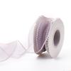 4cm Pearl Fishtail Silk Ribbon for Bouquet & Cake Decoration