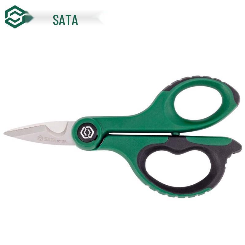 SATA 93125A Powerful Multi-purpose Electrician Scissors