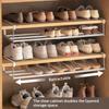 Scarpiera Regolabile Multifunzionale a Strati Organizer per Scarpe Salvaspazio per Armadio di Casa Camera da Letto Ingresso