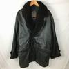 WING WHIR Sheepskin Leather Jacket L Men Black Outerwear Coat(USED)