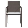 Garden Chairs with Cushions 2 pcs Brown 56x59x84 cm Poly Rattan