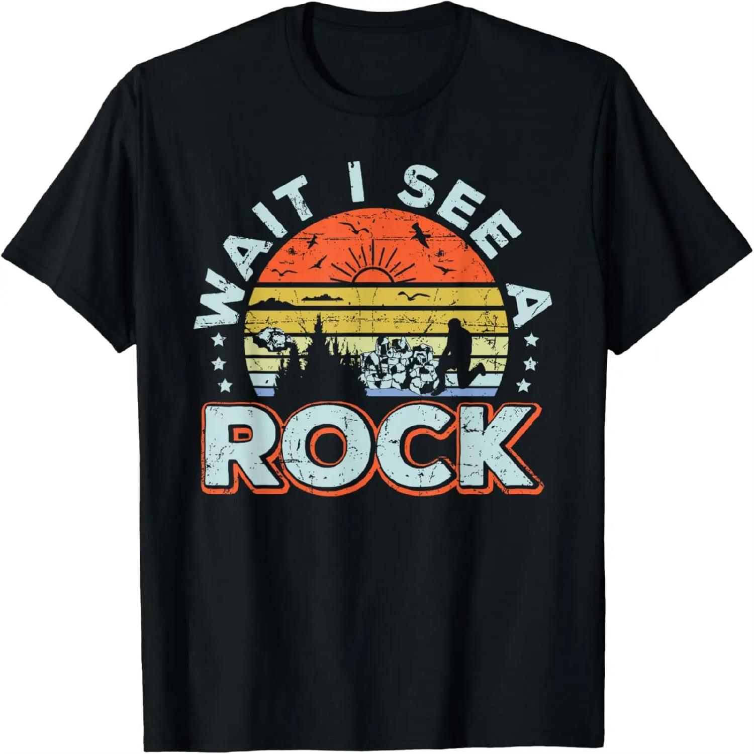 Retro Wait I See A Rock Collecting Design For Rock Collector T-Shirt XXXXXL разноцветный