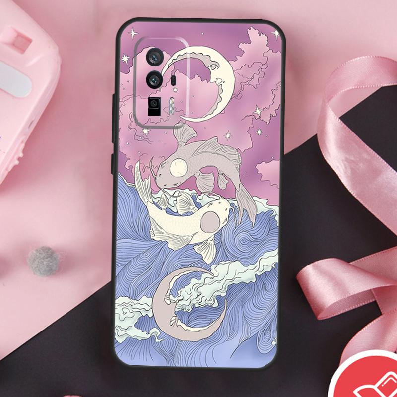 Ying Yang Koi Fish Case For POCO X3 X5 X6 F6 Pro M6 M5s F3 F5 Xiaomi 11T 12T 13T Pro 14 Ultra 12 13 Lite Cover