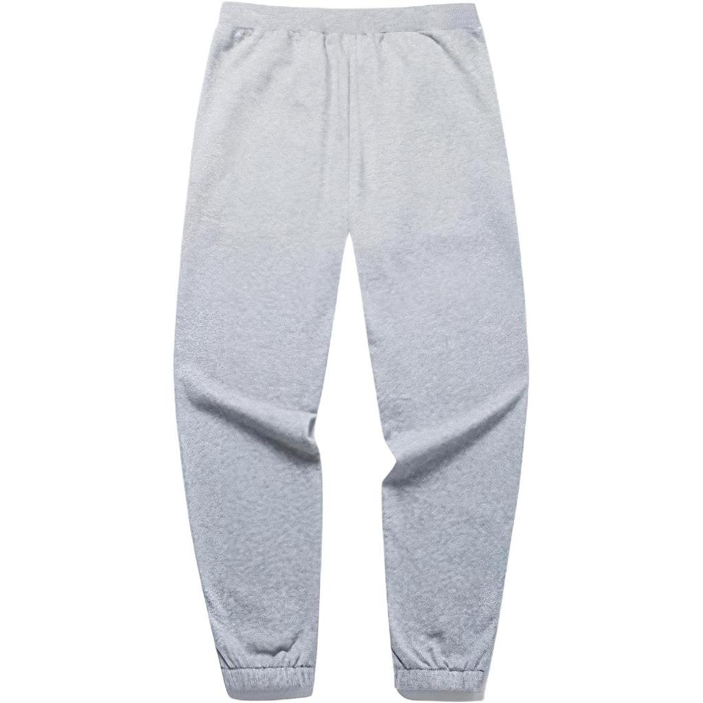 Anta Lifestyle Series Letter Logo Printed Knit Sports Pants Unisex Bottoms Gray 952218382-5