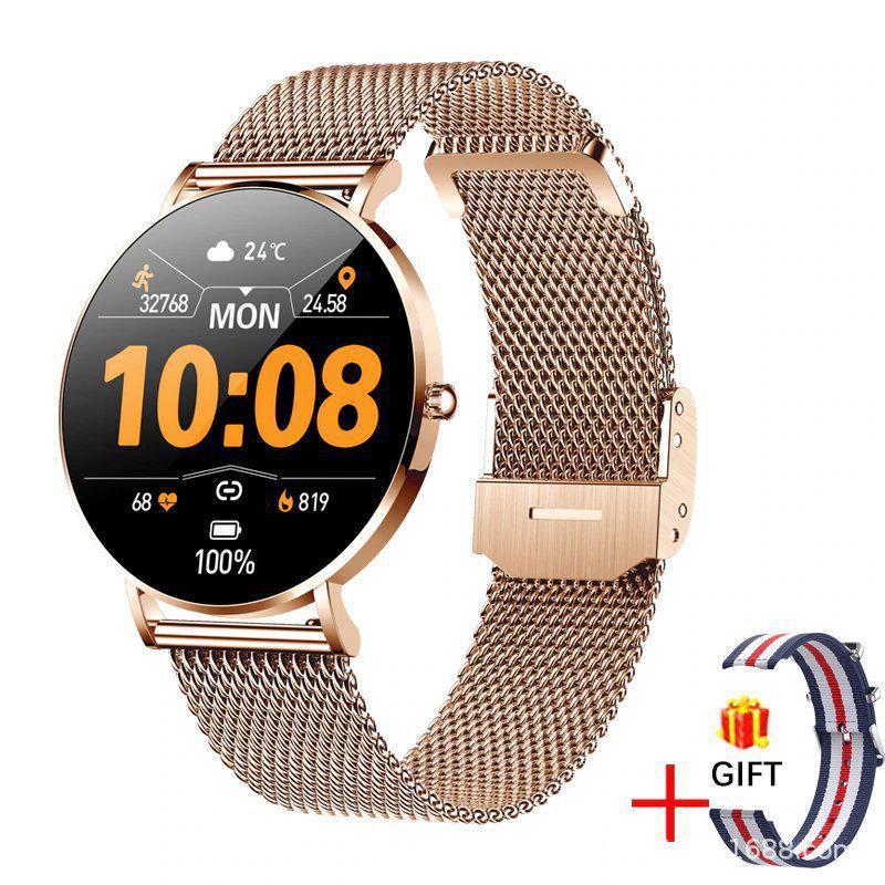 T8 Pro Ultra-Thin Smartwatch: 1.36” AMOLED, Always-On Display, Bluetooth Calls, Heart Rate & Blood Pressure Monitor for Women