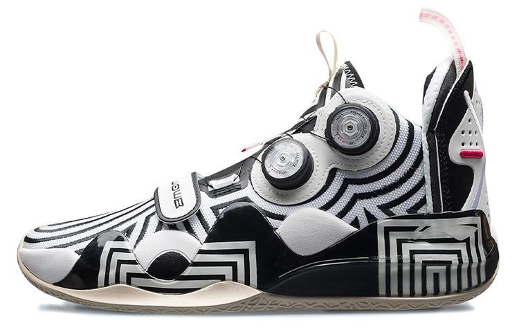 Chaussures de Basketball Li-Ning WAY OF WADE Homme Mi-montantes Noir/Blanc 41.5