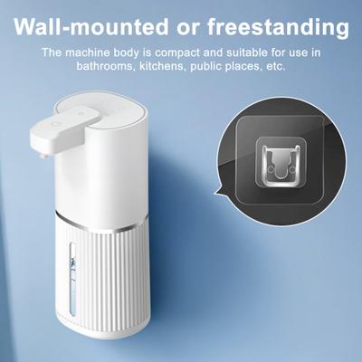 Yousheng Touchless Automatic Soap Dispenser USB Rechargeable IPX5 Waterproof 4-Level Adjustable Dispensing 380ml Capacity Soap Dispenser