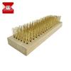 JiuZhen Long Handle Hard Bristle Steel Wire Brush