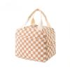 1pcs Portable Thermal Lunch Box Bag Floral Corduroy Lunch Bag Printed Food Handbags Waterproof Office Cooler Ice Insulated Case