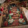 Christmas Gnome Holiday Rug Festive Winter Decoration Rug, Home Decor Rug Xmas Rug Cozy Living Room Rug Seasonal Rugs Decor.