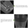 50Pcs Plastic Plant Nursery Pots Clear Small Seedling Pots with Drainage Holes for Succulent Orchid Bonsai Home Garden