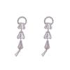 Celebrity Zircon Long Tassel Earrings - Elegant, Shiny Geometric Fashion for Women