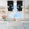 2pcs Snow Brown Bear Decorative Curtains for Shade and Privacy Protection   Suitable for Gifting To Family and Friends
