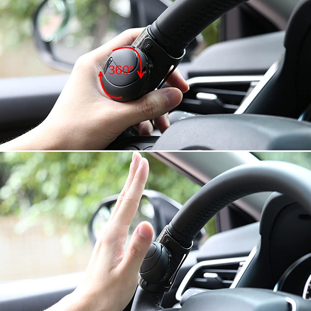 KEWAYO Spinner Handle for Cars, 360° Rotation, Rotation Assistance, Backward, Turning, Universal Type, Easy to Install Car Accessories