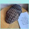 Fashionable Checkered Retro Pattern Women Casual Beret For Autumn Winter And