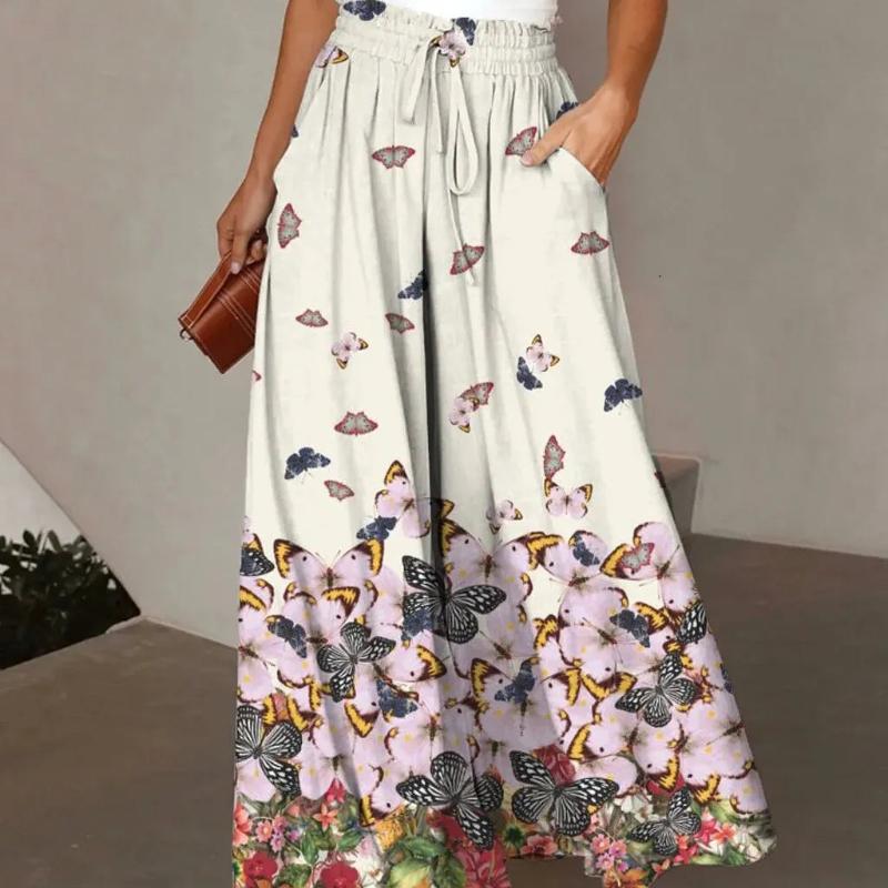 New Printed Comfortable Casual Wide-leg Trousers for Women