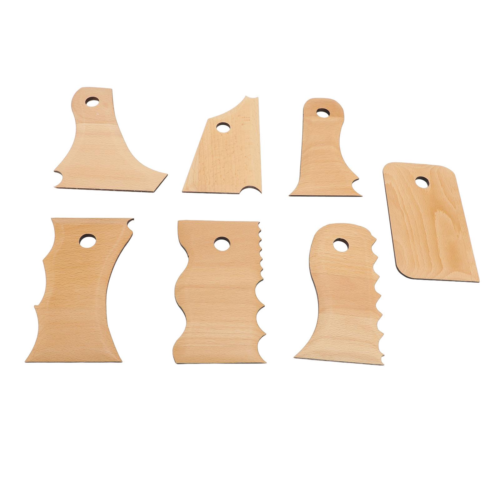 

7 шт. Инструменты для придания формы ножке керамического изделия, различные формы, инструмент для обрезки ребер из бука для работы с глиной