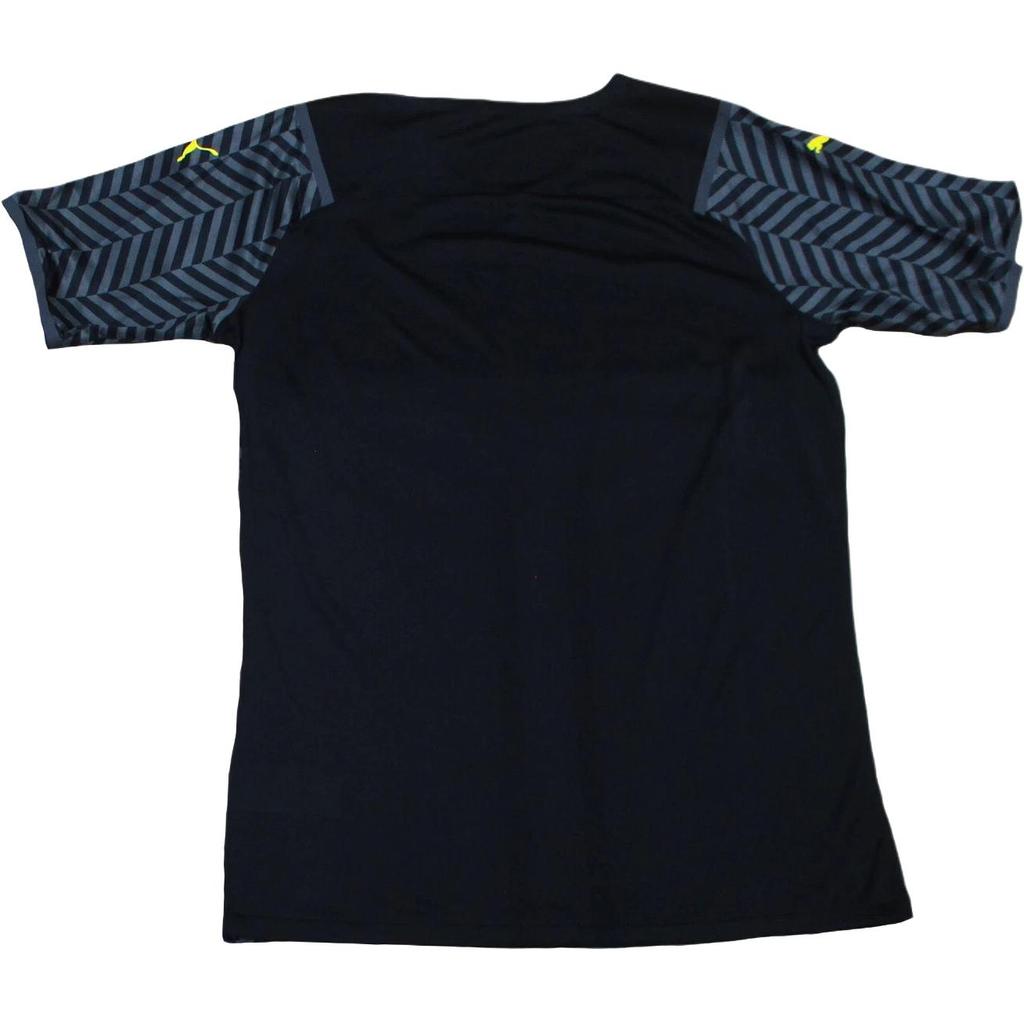 Puma Borussia Dortmund Away 2021-22 Season Player Edition Comfortable Versatile Short Sleeve Football Shirt Men tops Blue Black 759031-04