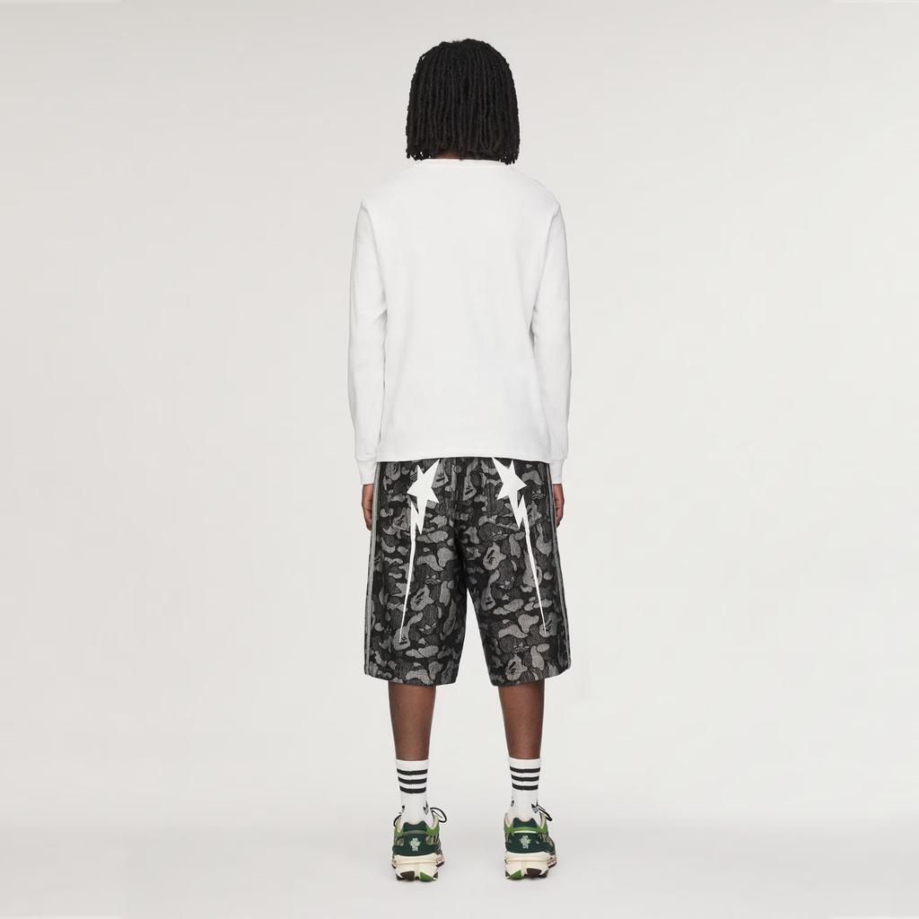 Adidas x BAPE Shark Denim Jorts Black Unisex Bottoms KF4917