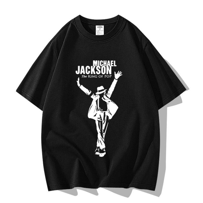 

Commemorative Michael Jackson Pattern Print Men Women Tshirt Kid Tee Boy Gril Top Adults Children Parent Child Cotton T Shirt S